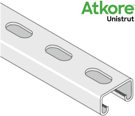 slotted channel 41x21|Unistrut 41x21 Slotted Channel 2.5mm .